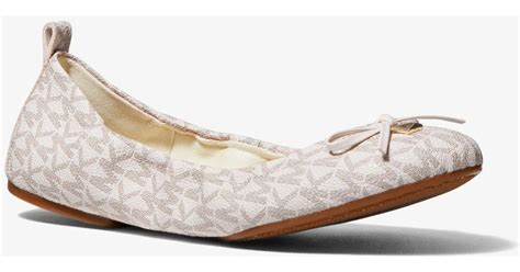 michael kors ballet flats gold|michael kors juliette ballet flats.